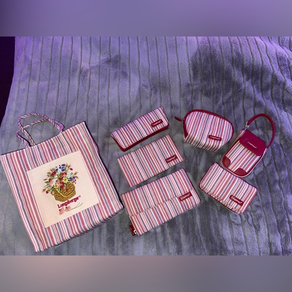 Striped Longaberger Set! (Never used) - Picture 1 of 4